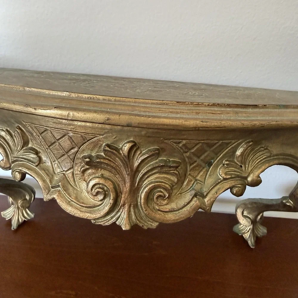 Vintage Italian Florentine Gold Ornate 19